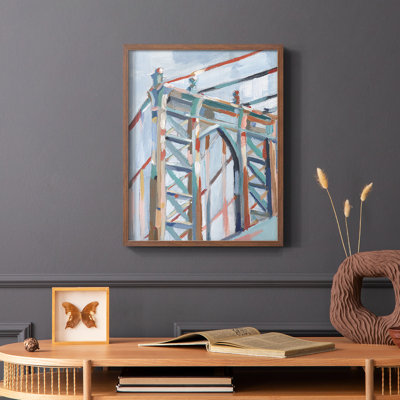 «Big City Colors II», reproduction encadrée - bois massif