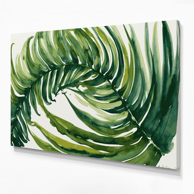 Art mural sur toile Botanical Asplenium, H 11 po x l 14 po