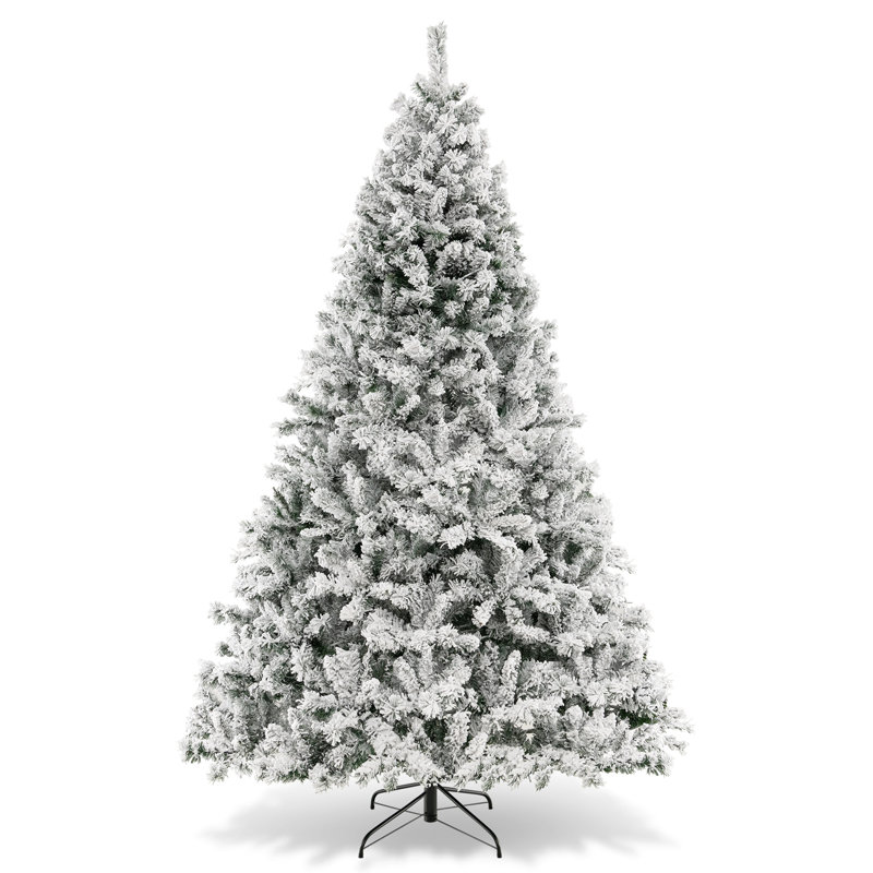 Arbre de Noël illuminé pin artificiel, Remise en plastique l 8 pi