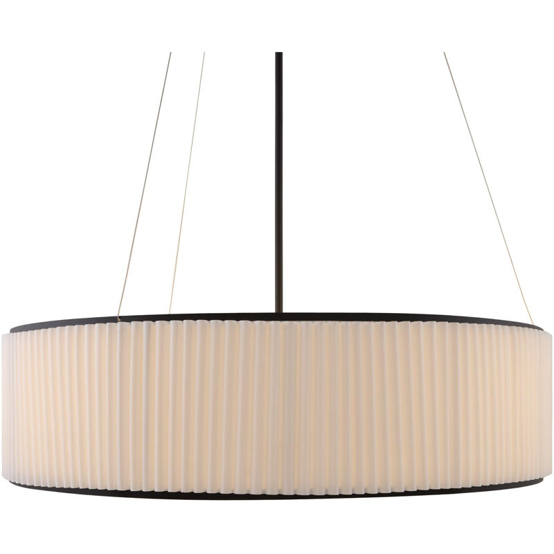 Lustre Oshae, H 67,5 po x l 37,5 po x P 37,5 po, Noir mat