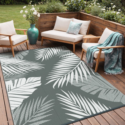 Floral Recycled P.E.T Indoor / Outdoor Area Rug