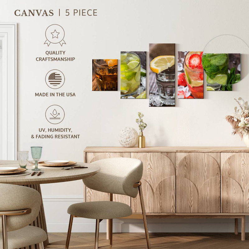 Cocktail Variety, 24" H x 55" W