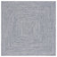 Tapis bleu foncé / ivoire tissé à la main Trombetta