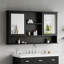 Armoire de toilette murale à miroir-1315033538