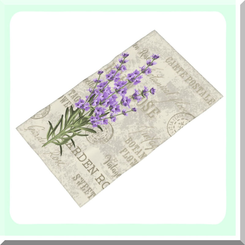 Spring Bloom Lavender Hand Towel - Highly Absorbent, Soft Cotton, Decorative for Bathroom, Hotel, Gym, Spa, Multipurpose Fingertip Towels