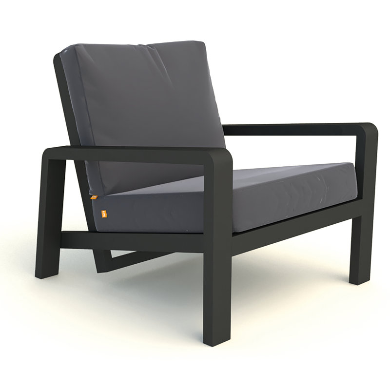 Boston Powder Coated Aluminum Outdoor Lounge Chair