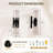 Industrial 2-Light Tapered Light Fixtures with Hammered Glass Shade, Modern wall sconces for Bathroom, Living Room, vertical& Horizontal-1081605902