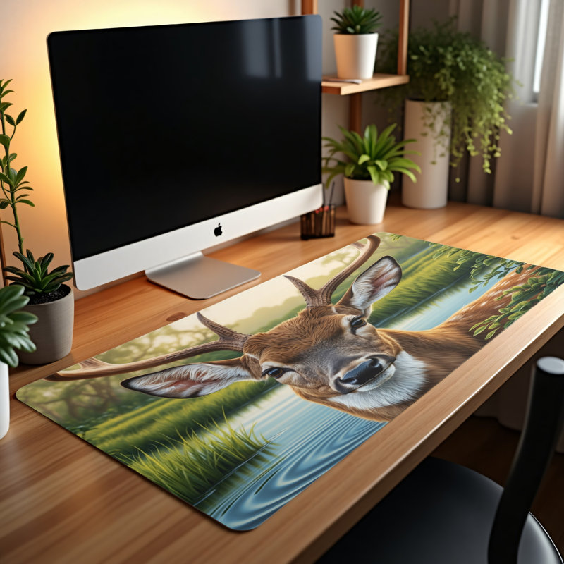 Polyester Desk Pad, 31.5x15.5