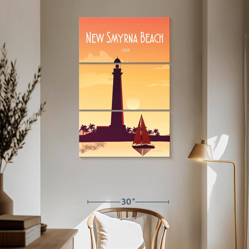 New Smyrna Beach, 65" H x 42" W