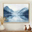 «Misty Morning Mountain Lake I», art mural paysage bleu-890610059-890610050