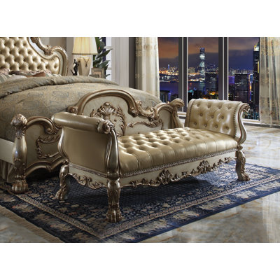 Banc en cuir synthétique Ardel