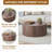 Walnut Cylindrical Coffee Table-491518431