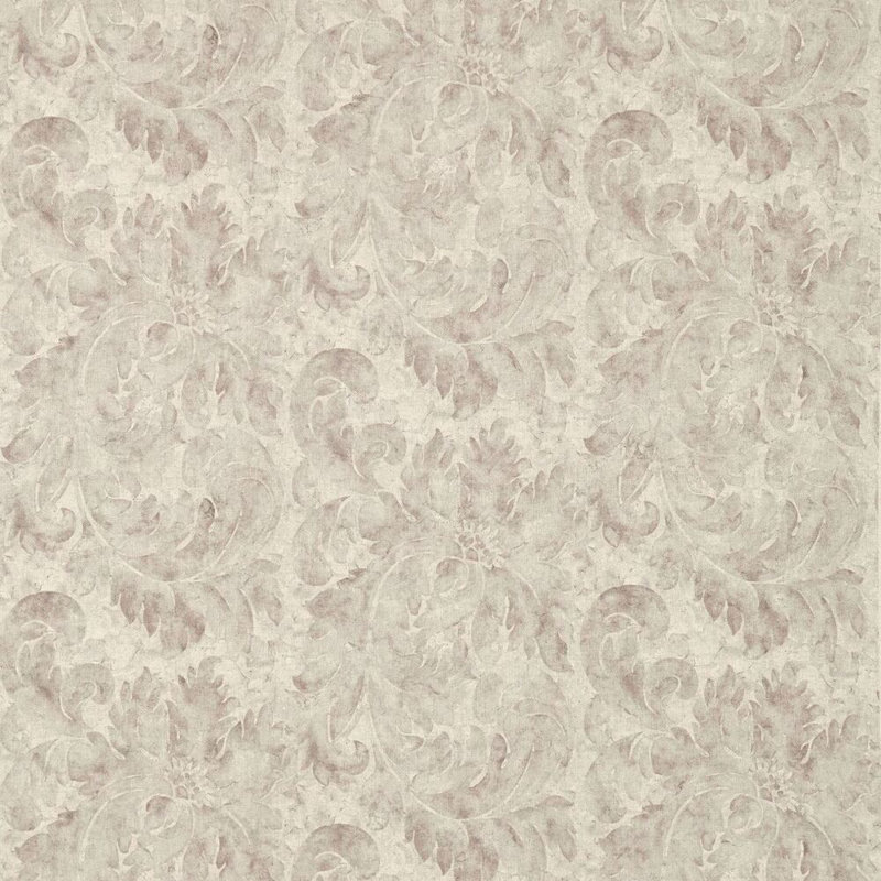 Pietra Damask Fabric, Platinum