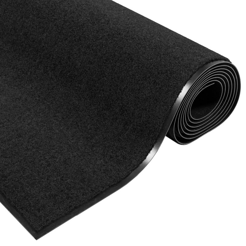 Non-Slip Indoor / Outdoor Doormat, 90 x 150 cm, Black