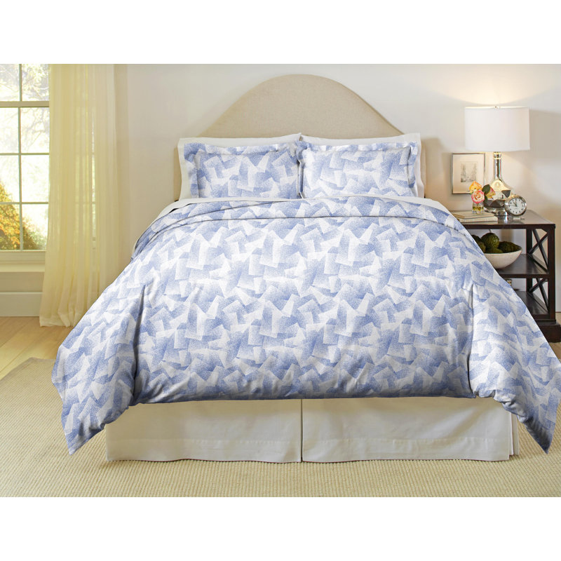 Valentina Percale Duvet Cover, Twin/Twin XL Duvet Cover + 1 Shams