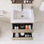 Meuble-lavabo mural simple avec plateau en résine intégré blanc-2042215612-2042215557