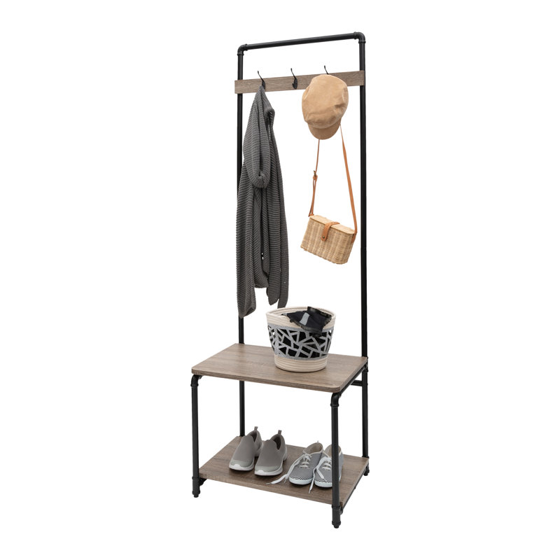 Wentzel Hall Tree 23.6'' Wide with Shoe Storage