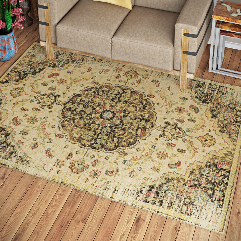 Tapis oriental Holbrook sable / moka, Round 9'10"