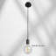 Nuccio 1 - Light Black Bulb Pendant