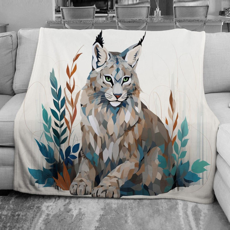 Couverture en molleton Bobcat, Simple