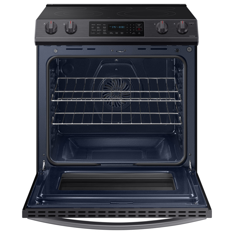 Cuisinière électrique 30 po 6,3 pi³, Acier inoxydable noir