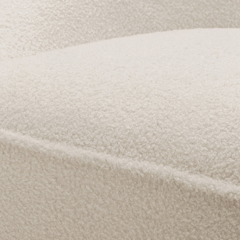 Fauteuil pivotant Anson Boucle