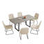 Chaises de salle à manger de cuisine moderne, chaises d'appoint rembourrées (4 chaises)-1462619211-1462619210