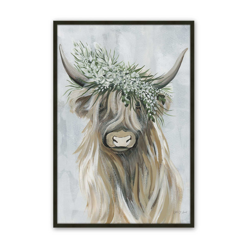 Queen of the Meadow, reproduction encadrée, H 11 po x l 9 po, Cadre d'angle ouvert noir satiné