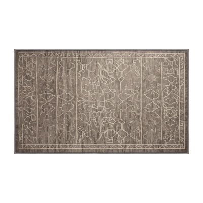 Machine Washable Gray Area Rug