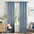 Oakridge Blackout Soundproof Linen Textured Curtain Single Panel-840285205-840285203