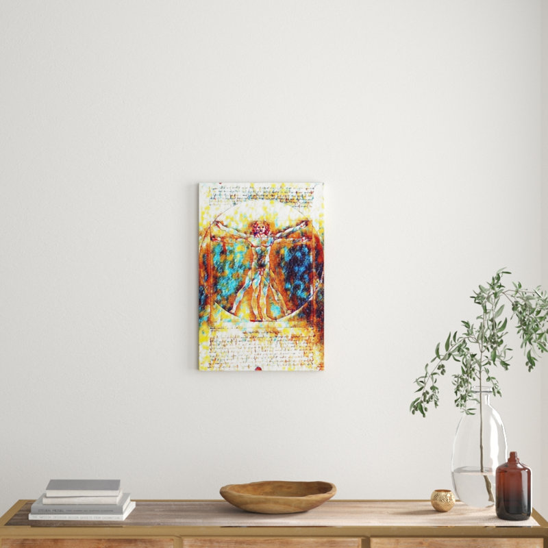 Leonardo Da Vinci - Wrapped Canvas Print, 76cm H x 50cm W