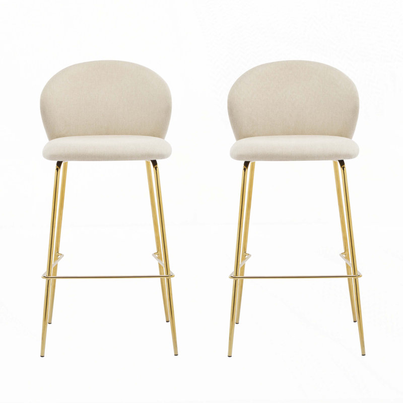 Metal Upholstered Barstool