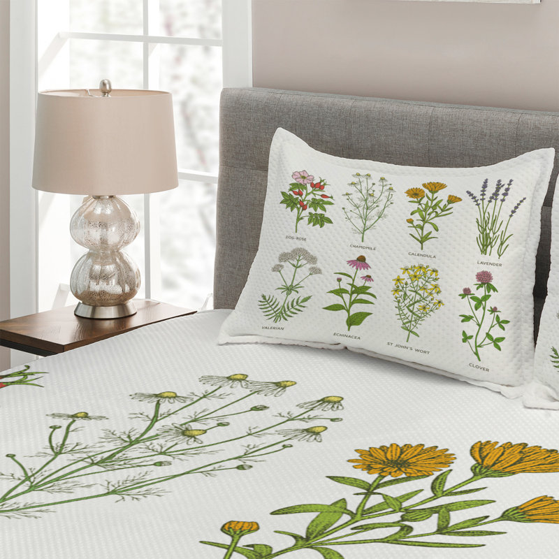 Bunny Polyester Coverlet, Queen Bedspread + 2 Shams
