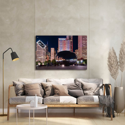 «Sleepy Beancloud Gate» par Epic Portfolio, art mural en verre acrylique, 36 po x 24 po