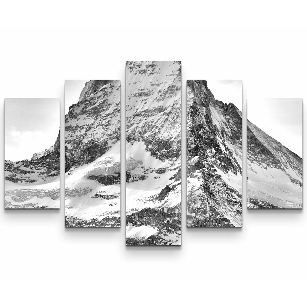 5-tlg. Leinwandbilder-Set Matterhorn