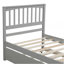 Lit plateforme simple avec lit gigogne, gris-899988494