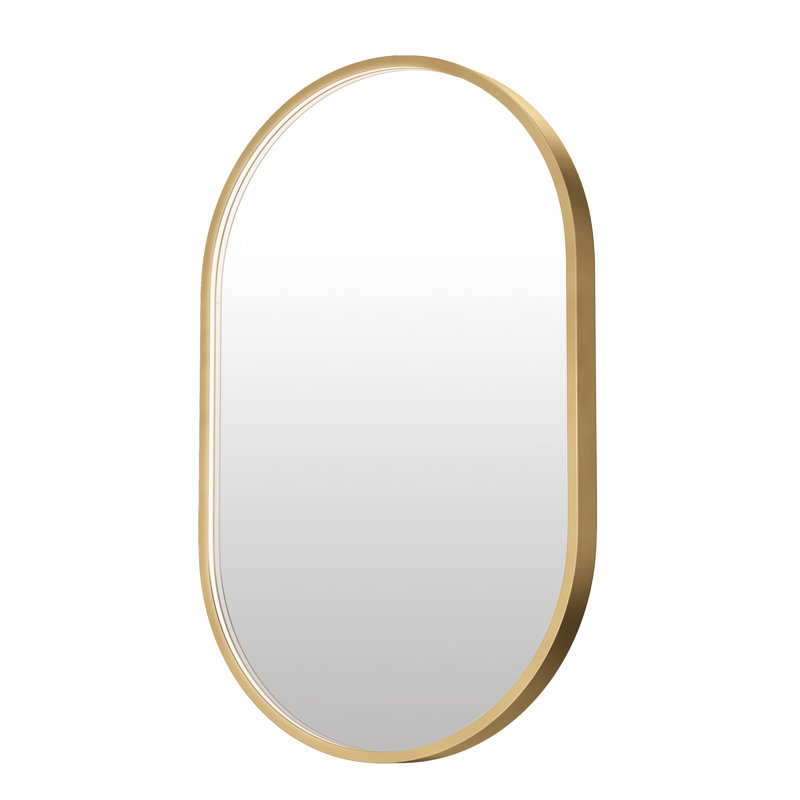 Elisse-LED Mirror, Gold, 32" x 20"
