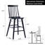 Tabouret Mid-Century moderne en bois massif à hauteur de comptoir Alvie-99057894-99057890