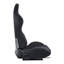 Fauteuil de course ajustable avec tissu en polyester et glissière
