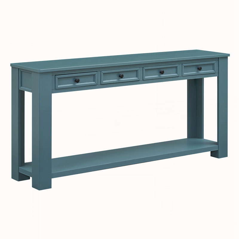 Console / canapé avec tiroirs de rangement, Bleu très foncé
