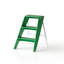 Home Folding Ladder Frame Indoor (Green)Multi-Functional Thick Folding Ladder Stool Simple Creative Anti-Slip Plastic Edge Table Ladder Frame