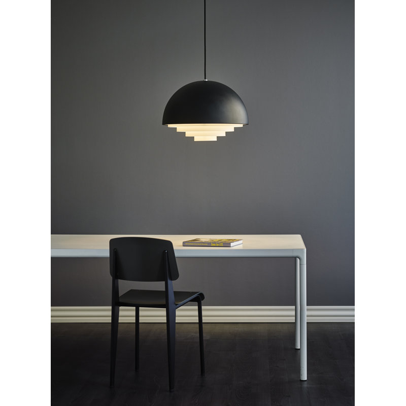 Motown 1 - Light Dome Pendant, Black, 24.5cm H x 36cm W x 36cm D
