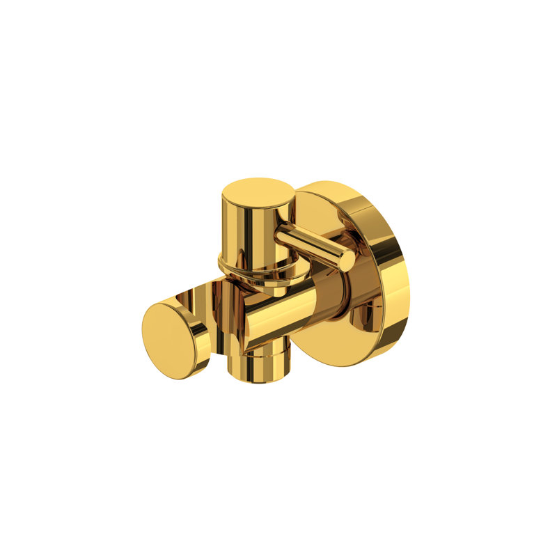 Handshower Outlet With Holder, Unlacquered Brass