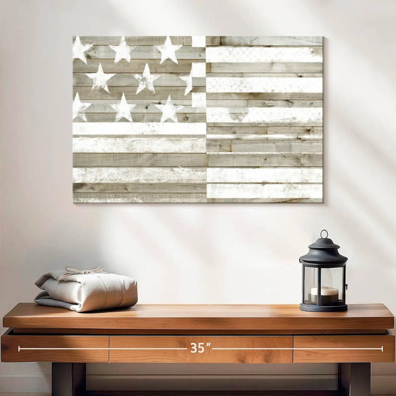 Drapeau Borges Rustic Americana, H 16 po x l 24 po