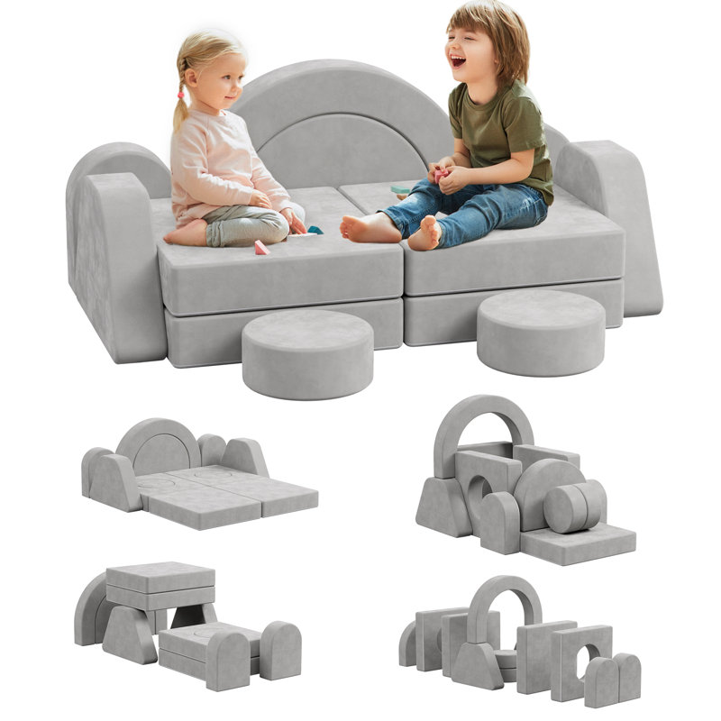 2 Seater Corner Sectional, Grey
