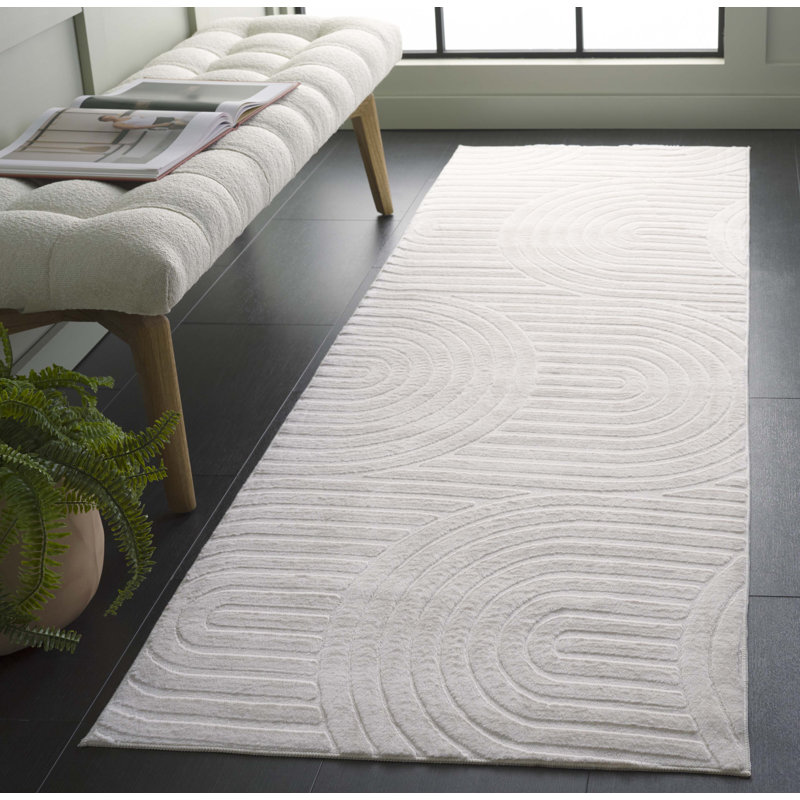 Zurek Performance Machine Washable Geometric Rug, Runner 2'6" x 8'
