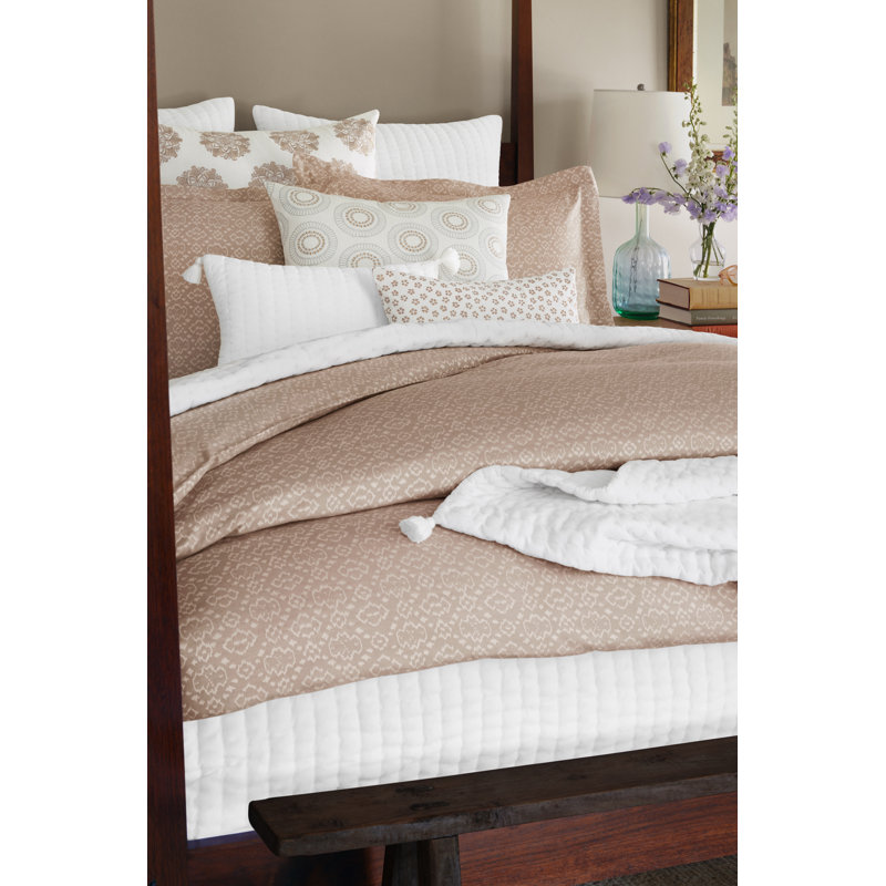 Huma Sand Duvet Cover Set, King Duvet Cover