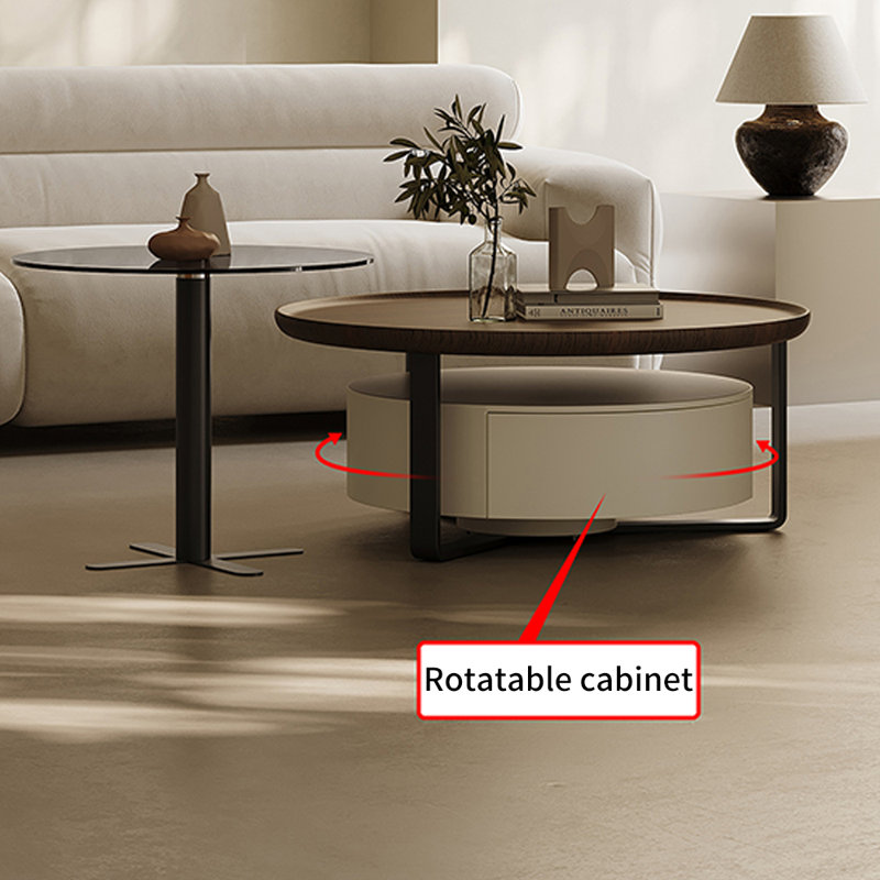 Creative Coffee Table with Smoked Veneer