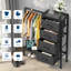 Armoire 4 tiroirs en tissu avec tringle-37217549