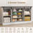 59" Farmhouse 4 Drawer Dresser For Bedroom, Wood Dressers With Sliding Barn Doors, TV Stand-315165926